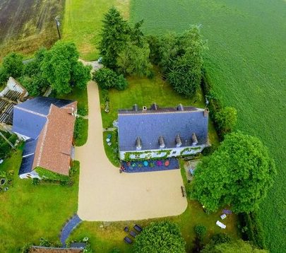 La sauvagère, chez Christophe et Vincent, vu aérienne