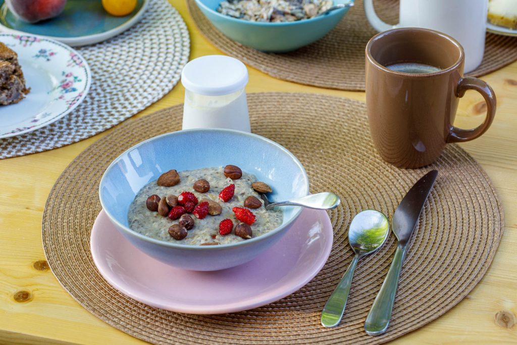 Petit déjeuner exemple à la Sauvagère
