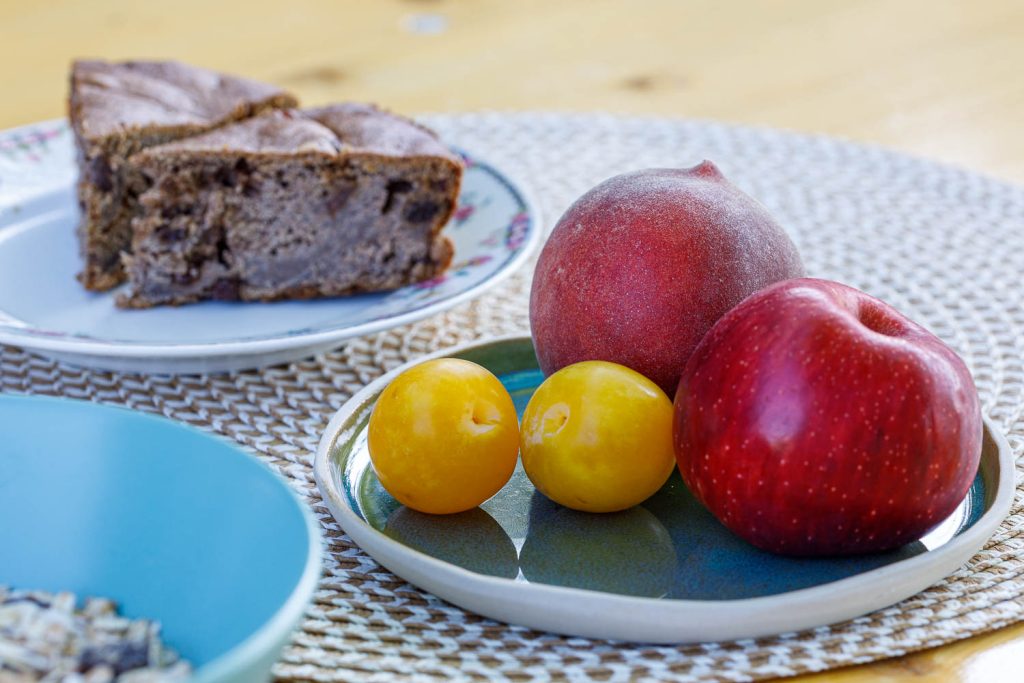 Petit déjeuner exemple à la Sauvagère